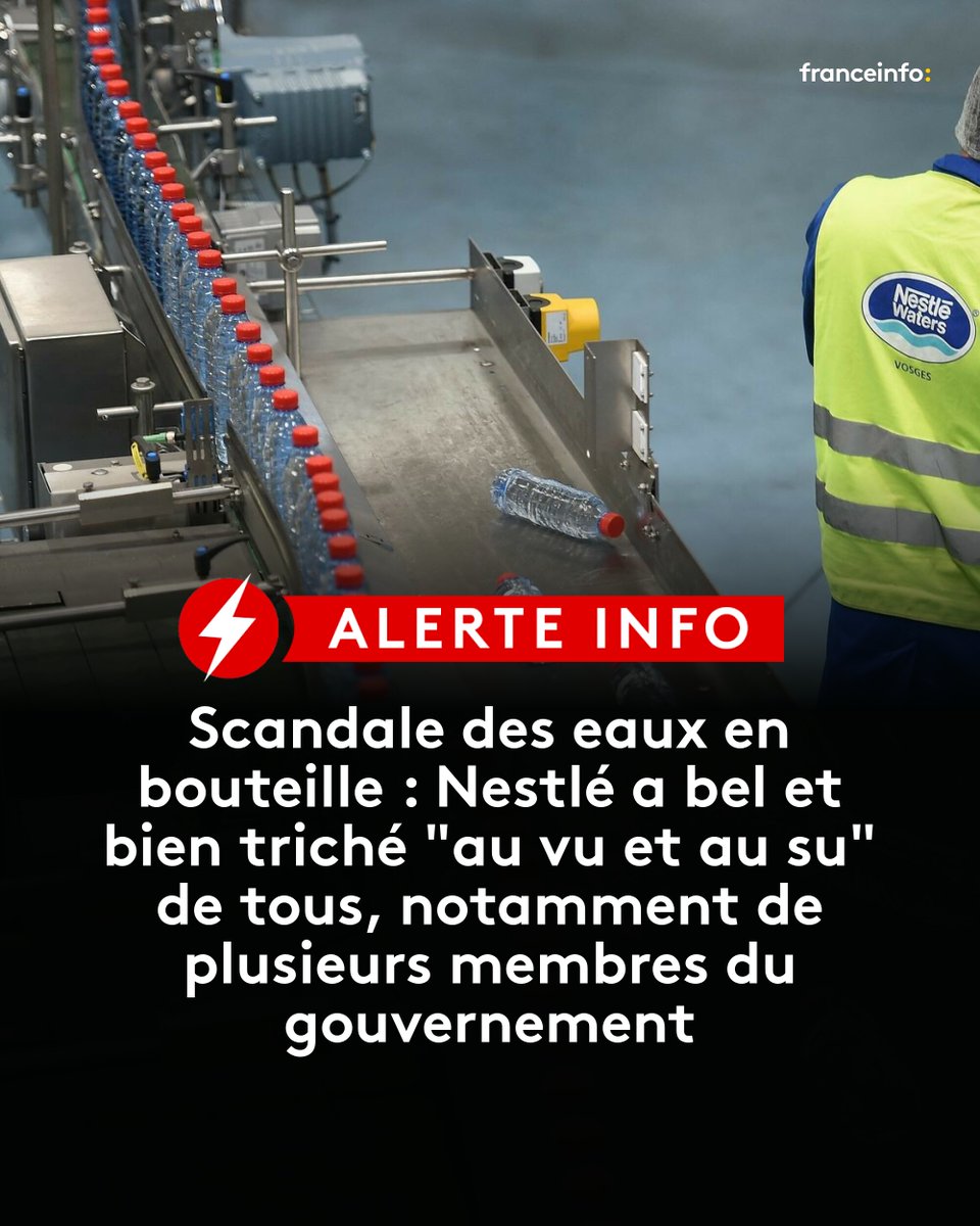franceinfo's tweet photo. 🔴 Selon la sénatrice Antoinette Guhl, en charge de la "mission flash" sur le géant de l'alimentaire, interrogée par franceinfo, "on ne peut pas être sûrs qu’il n’y a plus de tromperie en cours". 
➡️ https://t.co/JQM2TIyQEX https://t.co/twK3Ots8xu