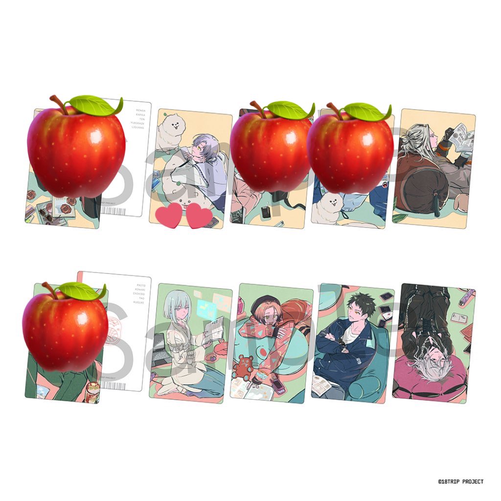 【交換・譲渡】18TRIP エイトリ ファンミ 缶バッジ 朝班 トレカ

譲→缶バッジ: 雪風2 礼光10
トレカ: 礼光 幾成 千弥 太緒 潜

求→可不可

＊缶バ10セット・トレカ10点先行販売にて予約予定

お気軽にお声かけ下さい❁⃘