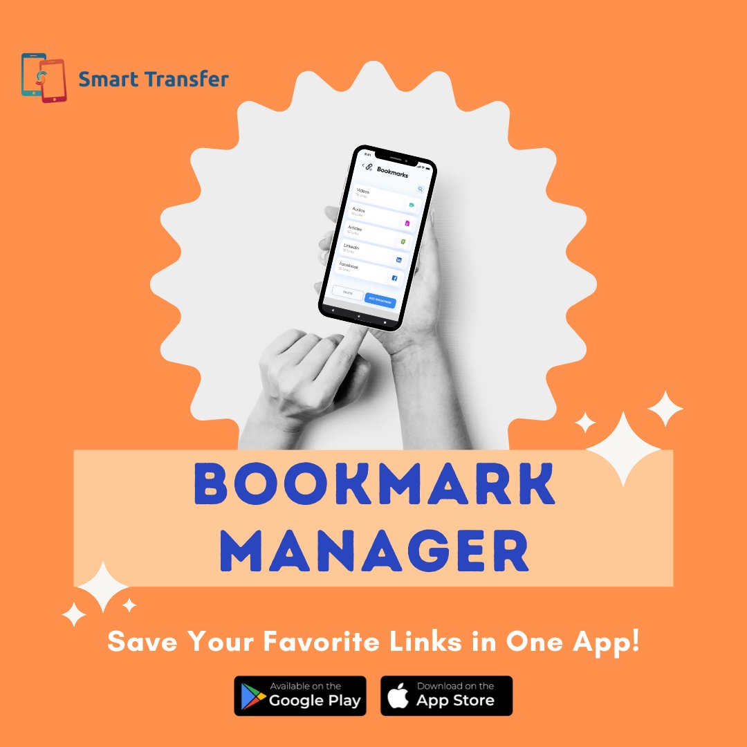 USSmartTransfer's tweet image. Do you struggle to keep track of all your favorite links? Bookmark Manager has you covered! 📲💼 Save, organize, and access with ease.
Get it now and make your life easier! 
smarttransferapp.com

🙌
#BookmarkManager #SmartTransfer #LinkSaver #StayOrganized #AppForLife 📱✨