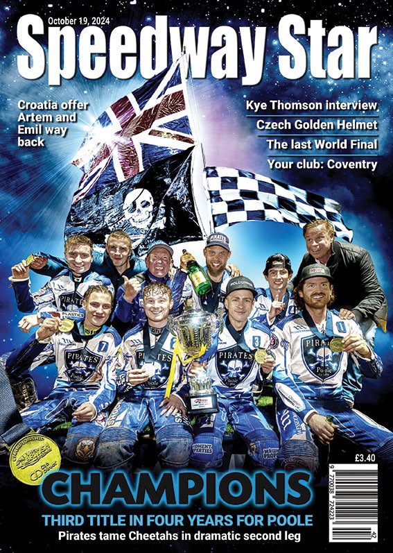 🏆 𝐏𝐎𝐎𝐋𝐄 𝐏𝐈𝐑𝐀𝐓𝐄𝐒 🏆

☠️ It was Poole who won the Cab Direct Championship last week!

Read all the reaction from a dramatic night on the South Coast - pick up your new copy tomorrow!

ORDER + SUBSCRIBE ⬇️⁣
💻 speedwaystar.net⁣
📞 0208 335 1113