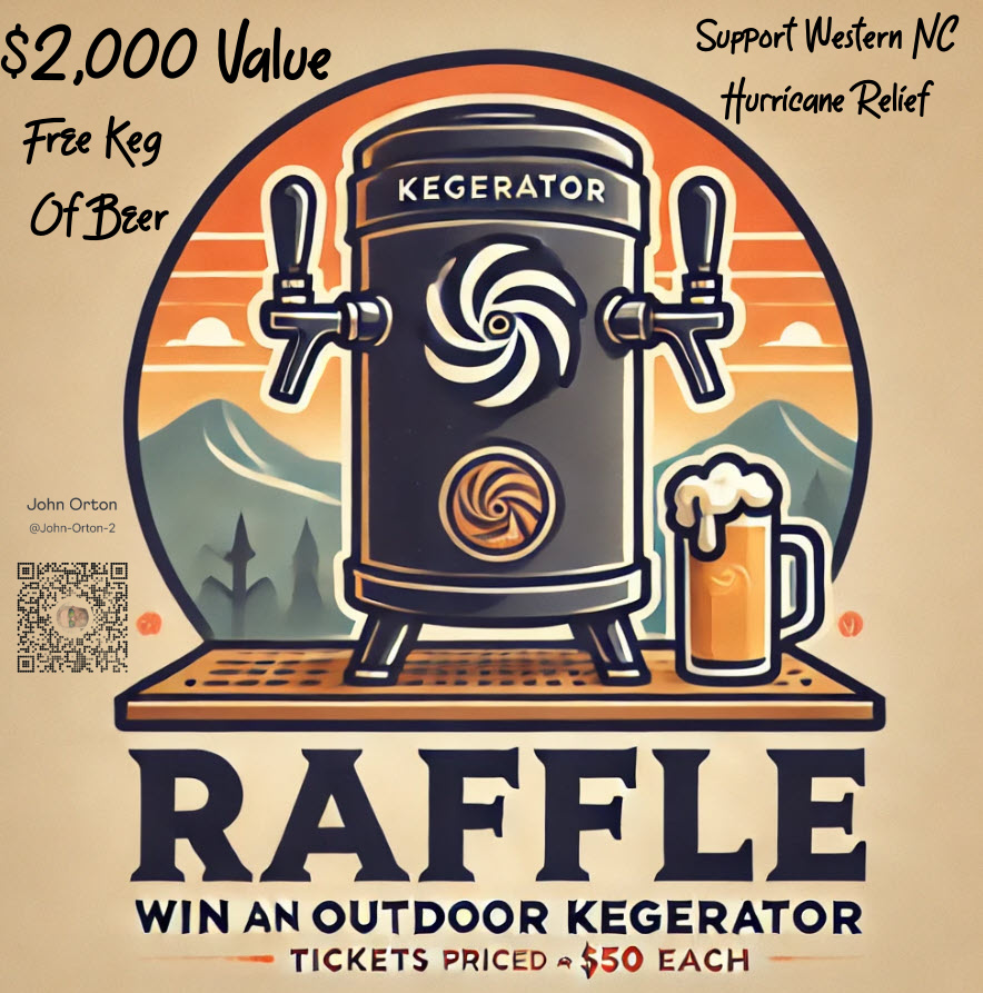 Raising a few $'s for Western NC relief.  Mom sent me $2k &amp; trying to turn it into $5K.  Drink beer outside?  U could win an outdoor kegerator = $2k &amp; free keg delivered?  Live in CLT Metro?  $50 gets U entry to win for drawing on Nov 18th
<a href="/f3metro/">F3 Charlotte Metro</a>
DM me for payment options.