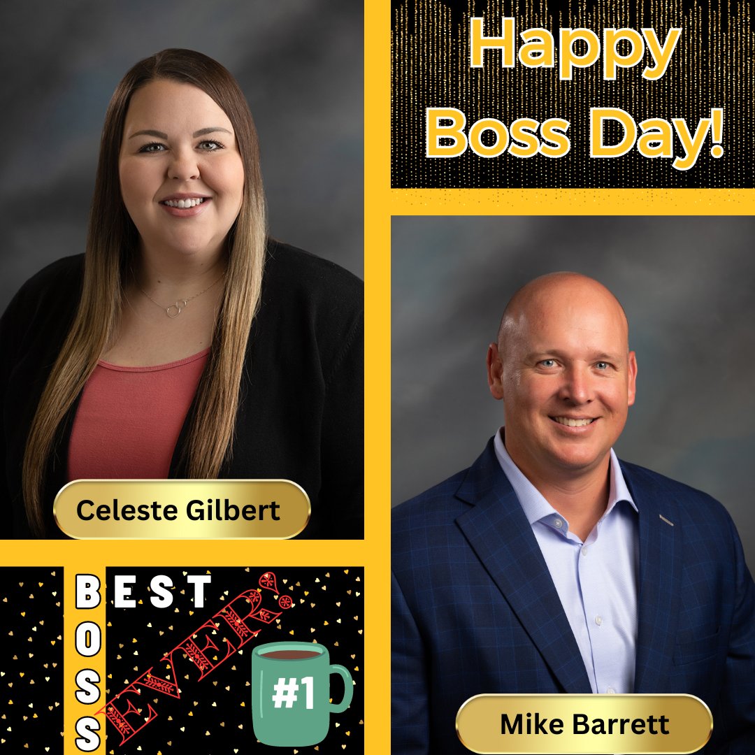 Happy Boss Day to Celeste and Mike - we appreciate you and all you do for us!