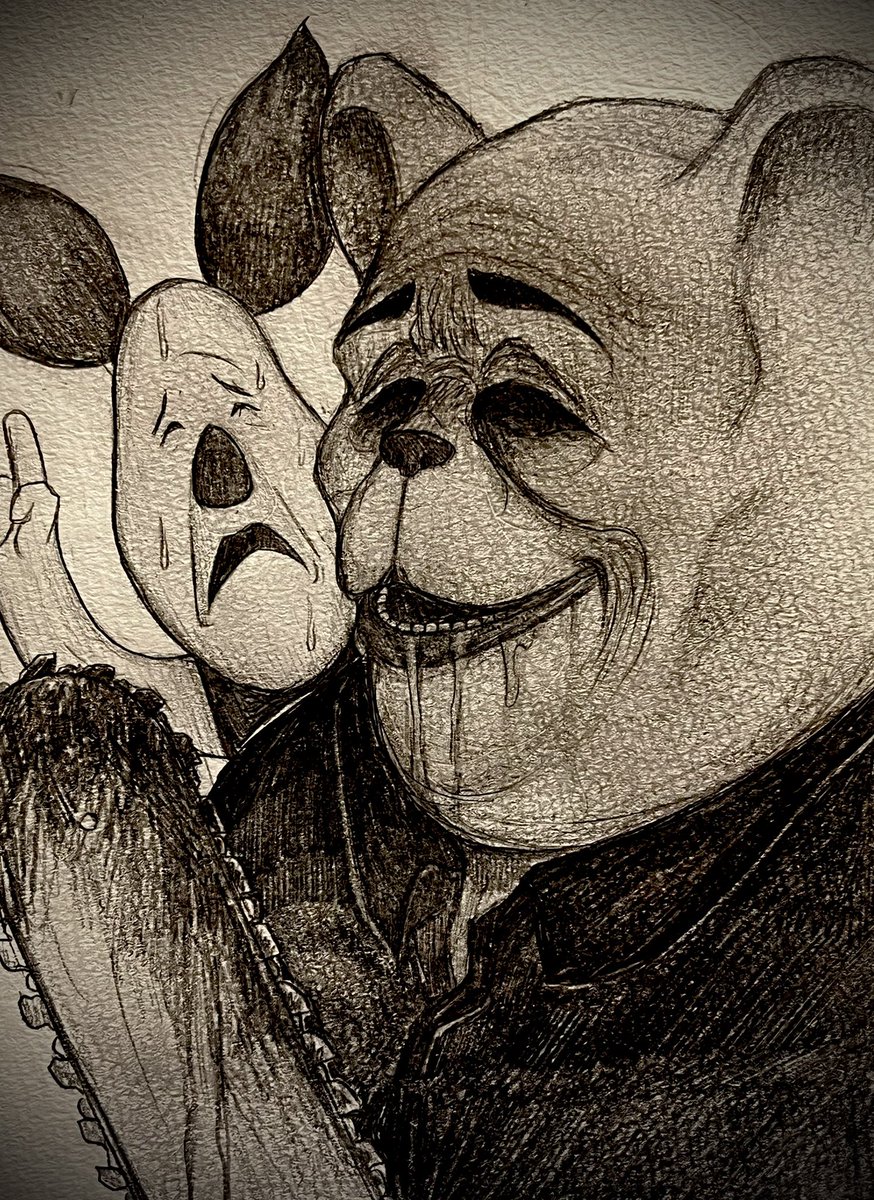 あくまのくまさん #イラスト