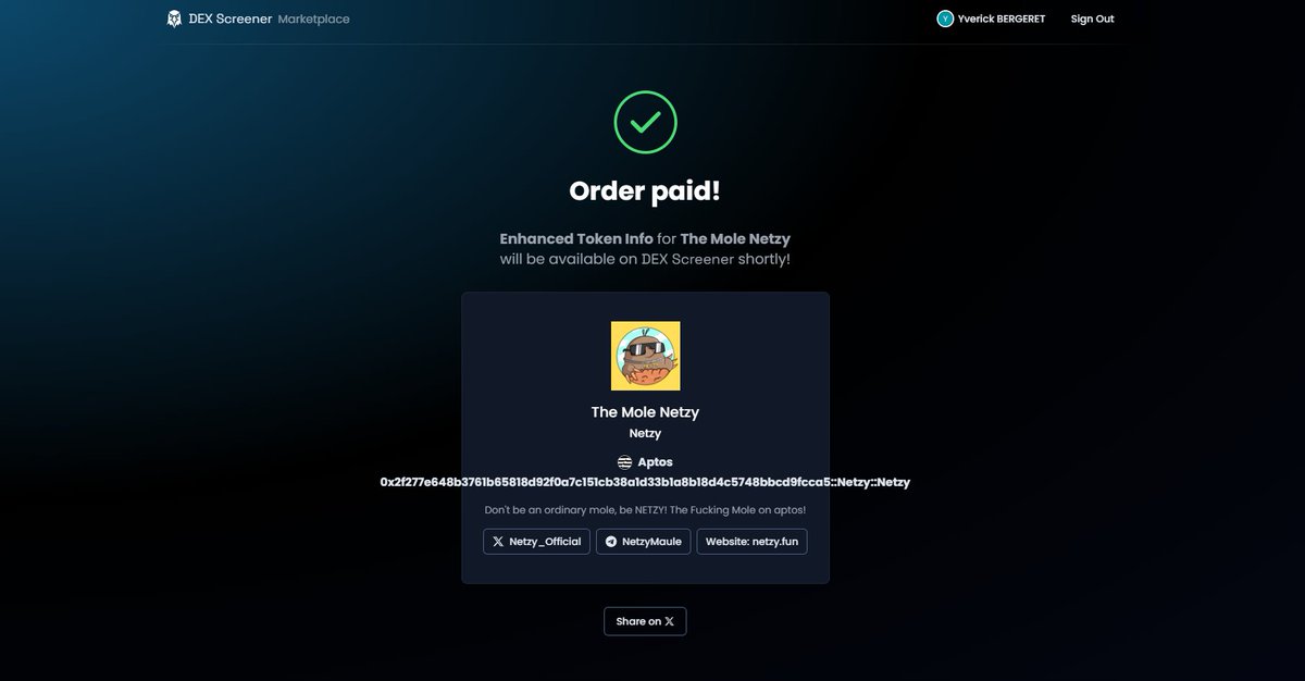 Netzy_Official's tweet photo. 💖🚀 Netzy is LIVE on DexScreen! 🚀💖
The paper hands are out—now it’s our turn to play! 🕹️💪 Let’s take this to the next level together. The real action starts now!
🌐🔥 #Netzy #DexScreen #NoPaperHands #LetsGo https://t.co/nrTfWJJUZo