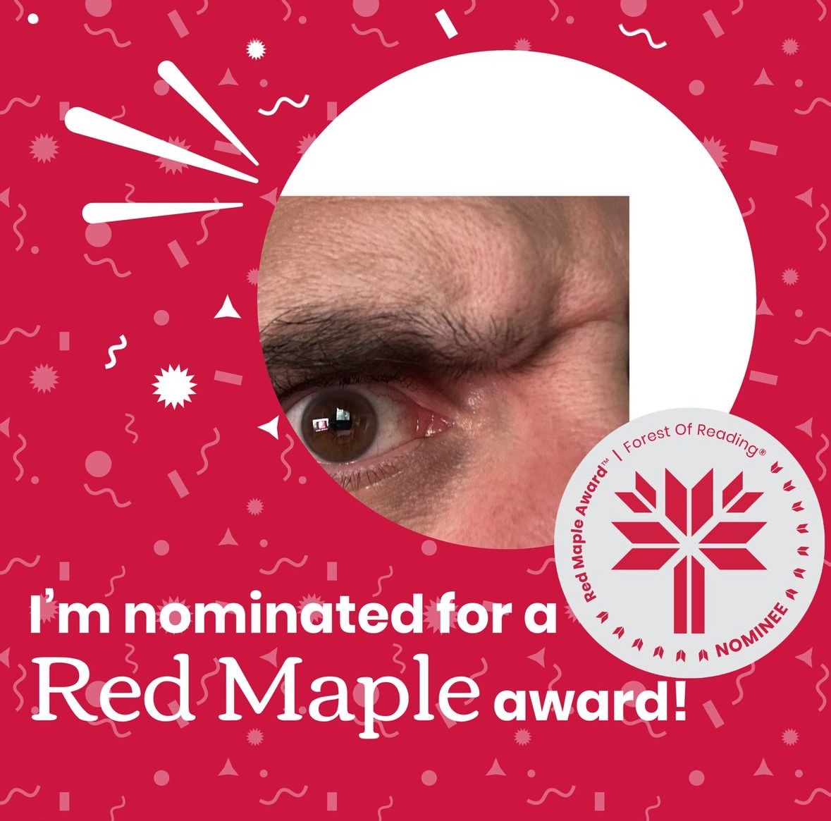 That’s right <a href="/ForestofReading/">Forest of Reading</a> - the #redmapleaward is on and I clearly have no idea how to make fancy pictures. Looking forward to freaking out a bunch of junior high kids with #bookofscreams from one Jeff, one <a href="/_StevenHughes/">Steven P Hughes</a> and one <a href="/orcabook/">Orca Book Publishers</a> #forestofreading <a href="/ONLibraryAssoc/">OLA</a>