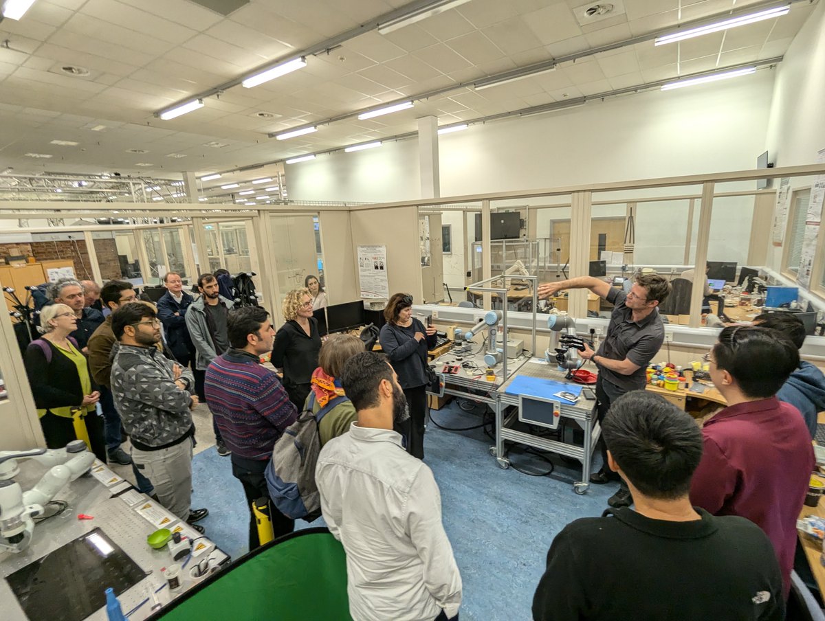 SoftLab Bristol (@softlabbristol) on Twitter photo Day two of the Smart Cobotics Workshop at BRL, and a great opportunity to share some of our fascinating research.
@BristolUniEng <a href="/BristolUniMaths/">Bristol Mathematics</a> <a href="/BristolRobotLab/">BristolRoboticsLab</a> Day two of the Smart Cobotics Workshop at BRL, and a great opportunity to share some of our fascinating research.
@BristolUniEng <a href="/BristolUniMaths/">Bristol Mathematics</a> <a href="/BristolRobotLab/">BristolRoboticsLab</a>