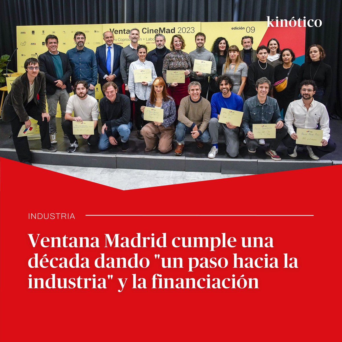 kinotico's tweet photo. Hoy @mariajoarias explora el cambio de enfoque de #ventanamadrid2024

➡️ Hablamos con @carlodursi, presidente de @AMA_audiovisual, y con algunos de los participantes de este año: @alvalav, @marinaseresesky y Pedro Hernández 

🔗 https://t.co/VnNAjwoyAv https://t.co/N0gMcExaP7