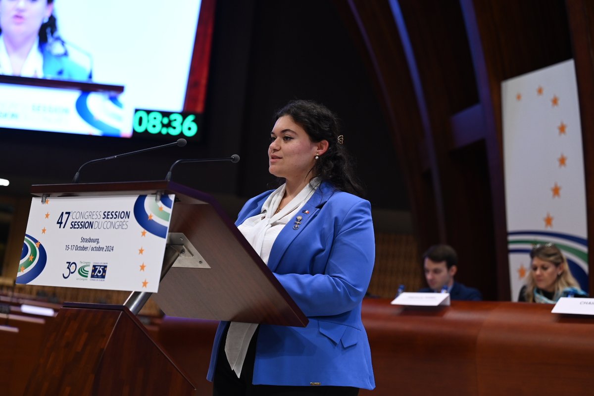 COECongress's tweet image. Ella Micallef Darmenia: "Local representatives hold the trust of their communities. It allows them to see the action and the change that is needed. That helps them to address critical issues, like housing, education and social rights."

#47thSession #Humanrights