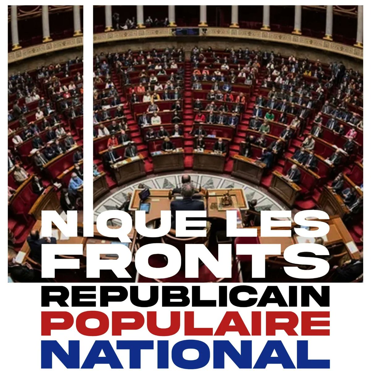 CerveauxNon's tweet photo. Maintenant que la trop longue séquence électorale de 2024 est passée, il nous parait important de dire certaines choses. Pour ceux qui sont très pressés (ou flemmards), ce texte pourrait se résumer en deux phrases : 
1/ Les alliances pour faire "barrage à l'extrême droite" sont non seulement inutiles mais surtout contre productives. 
2/ Les élections sont un mirage pour tous ceux qui espèrent un vrai changement sociétal. Et chaque échéance est utilisée par le système pour éloigner toute possibilité de renversement. 

Cela fait plus de 25 ans que l'on nous sert la même recette qu'on espérait périmée :  l’appel incessant aux alliances et à la mobilisation dans les urnes pour « faire barrage à l’extrême droite ». Les partis, incapables de susciter l’adhésion par leurs idées, utilisent cette menace comme un épouvantail pour maintenir leur mainmise sur le pouvoir. 

Chirac, Sarkozy ou Macron ont été élus présidents dans des élans "républicains". Et tous ont gouverné de façon libérale, autoritaire et ont mené des politiques racistes. 

La séquence 2024 est peut être la plus pathétique de ce quart de siècle. Pour sauver la démocratie et éviter le  fascisme, la gauche sociale démocrate (LFI) s'est, dans un premier temps, alliée avec tout ce que la gauche avait promis de rejeter : les traîtres du PS, des écolos et du PC. Cette alliance a permis de remettre sur selle des Hollande, Cazeneuve, Hidalgo et autres Glucksman. Puis, dans l'entre deux tours, ce pseudo "Front populaire" a décidé de faire un "Front républicain" pour faire barrage au Front National (renommé RN). Le NFP a donc passé des accords de désistement avec la Macronie. Tout ça pour quoi ? Pour avoir un gouvernement de droite dure et même d'extrême droite, notamment via le nouveau ministre de l'intérieur qui est totalement validé par le RN. 

L'enfumage est total. Et surtout, personne n'a sauvé la démocratie ni même combattu le fascisme avec cette farce électorale. 

Pour aller plus loin, sachez que nous sommes assez convaincus que même si le NFP avait réussi à gouverner, l'échec aurait été tout aussi cuisant. Avec une couche supplémentaire de trahison, et une montée de l'extrême droite  (dans les urnes mais surtout dans les actes) toujours aussi forte. 

Car les trahisons idéologiques à gauche sont trop nombreuses pour être listées. C'est d'ailleurs en grande partie par les politiques racistes de gouvernement étiquetés à gauche que le FN a pu se légitimer et dédiaboliser aussi rapidement. Cette dédiabolisation vit sa dernière étape dans la création d'un nouvel ennemi : la diabolisation de Jean Luc Mélenchon et de la France insoumise. Cela ne veut pas dire qu'il faut se ranger derrière eux, loin de là. Mais que la classe dirigeante change d'ennemi pour pouvoir diriger avec son ancien ennemi le RN. 

Les trahisons se trouvent même à l'intérieur de la LFI : Ruffin et son racisme, Léaument et son amour pour la police et les CRA... Et n'allez pas nous parler de brebis galeuses. Ces personnes font partie du système. Voter pour eux, c'est remettre une pièce dans la machine. 

Aujourd'hui, le RN n'est pas au pouvoir. Mais ses idées le sont de plus en plus. A côté de cela, ceux qui ont voté pour le RN sont renforcés par l'idée que le RN est le seul parti anti-système. Puisque tous les autres partis se sont alliés contre eux. C'est donc une défaite idéologique et stratégique. 

Il était impossible de tenir un tel discours pendant la période électorale, sous peine d'être traités d'alliés de l'extrême droite. C'était l'époque où tout le monde était antiraciste. Hollande et Cazeneuve étaient à deux doigt de faire un Siamo avec les militants socialistes (on exagère à peine). Aujourd'hui que Retailleau mène une politique raciste, on a du mal à voir le front antiraciste... 

Le mécanisme du "ça reste mieux que laisser le pouvoir au RN" est une arnaque intellectuelle, une insulte à l'idée même d'idéal révolutionnaire et libertaire. 

1/2
