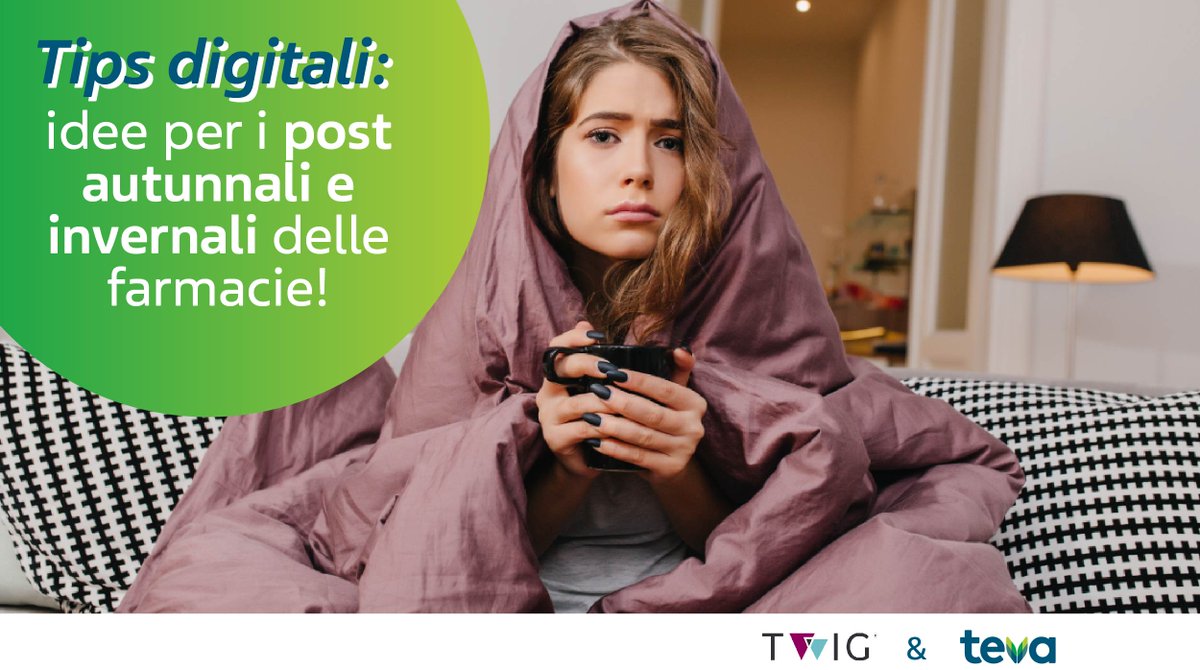 Idee per i post da pubblicare in autunno-inverno sui profili #social della #farmacia! Su Teva-Lab.it, il portale di Teva Italia per gli operatori sanitari, si trovano le “Tips Digitali” per i farmacisti, scritte in collaborazione con Twig.
👉bit.ly/3zxJHp7