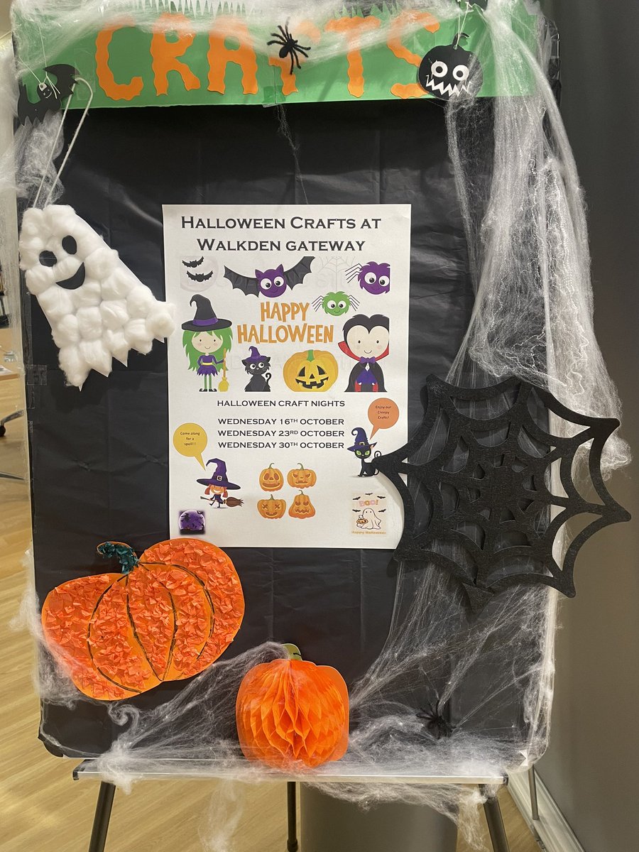 Jo_davo's tweet photo. Join us tonight for our Halloween Craft night and make your own ghost 👻👻🎃
#WalkdenGateway
#halloween2024 
@melissafry27 @MarkNev2 https://t.co/qpbydh6Cwa