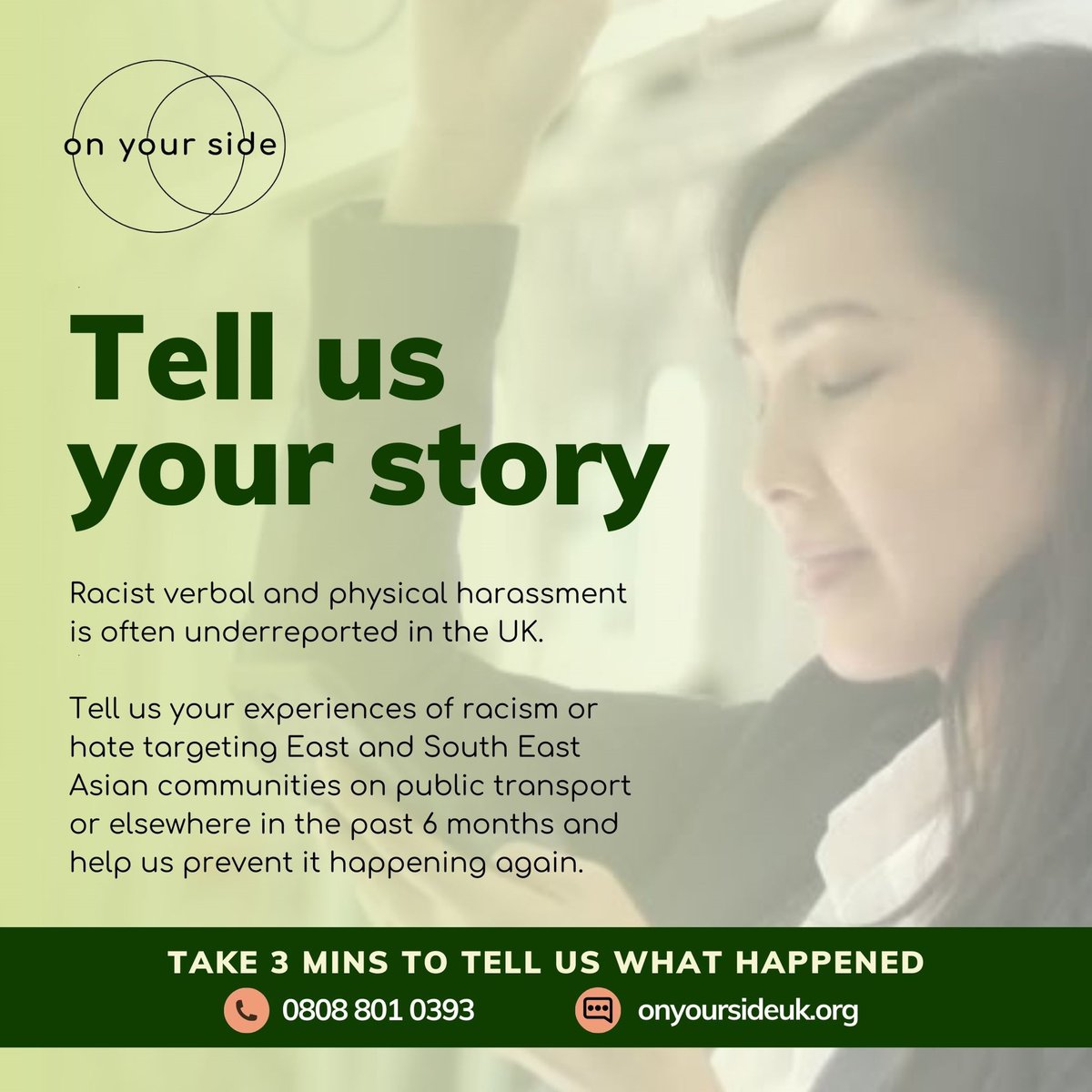Chinese Wellbeing (@chinese_wellb) on Twitter photo Have you witnessed #racism #种族 targeting East & SE Asian communities? Report it to <a href="/OnYourSideUK/">On Your Side</a>—takes just 3 mins 💬 tinyurl.com/4s6def9a #NationalHateCrimeAwarenessWeek #StopRacism #OnYourSideUK Have you witnessed #racism #种族 targeting East & SE Asian communities? Report it to <a href="/OnYourSideUK/">On Your Side</a>—takes just 3 mins 💬 tinyurl.com/4s6def9a #NationalHateCrimeAwarenessWeek #StopRacism #OnYourSideUK