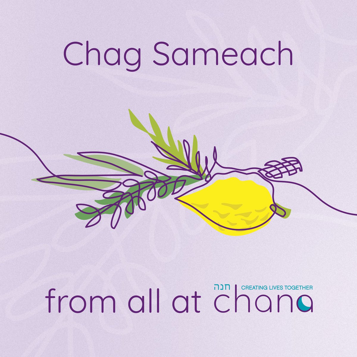 ChanaCharity's tweet photo. Chag Sameach from all at Chana🍋🌿 #chagim #sukkot #jewish https://t.co/sczU25SiA4