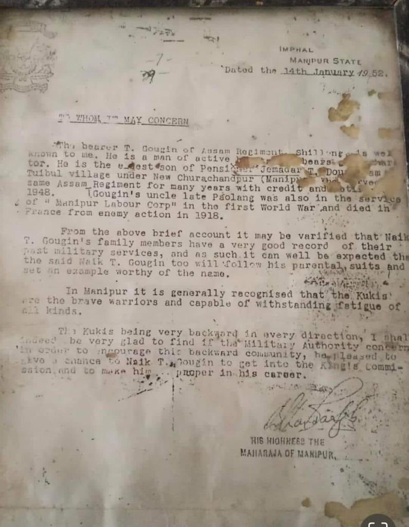This document is a prove that Kuki zo is  not illegal immigrant which meiteis allegedly accused with their false narrative..⁦<a href="/meiteiheritage/">Meitei Heritage Society</a>⁩