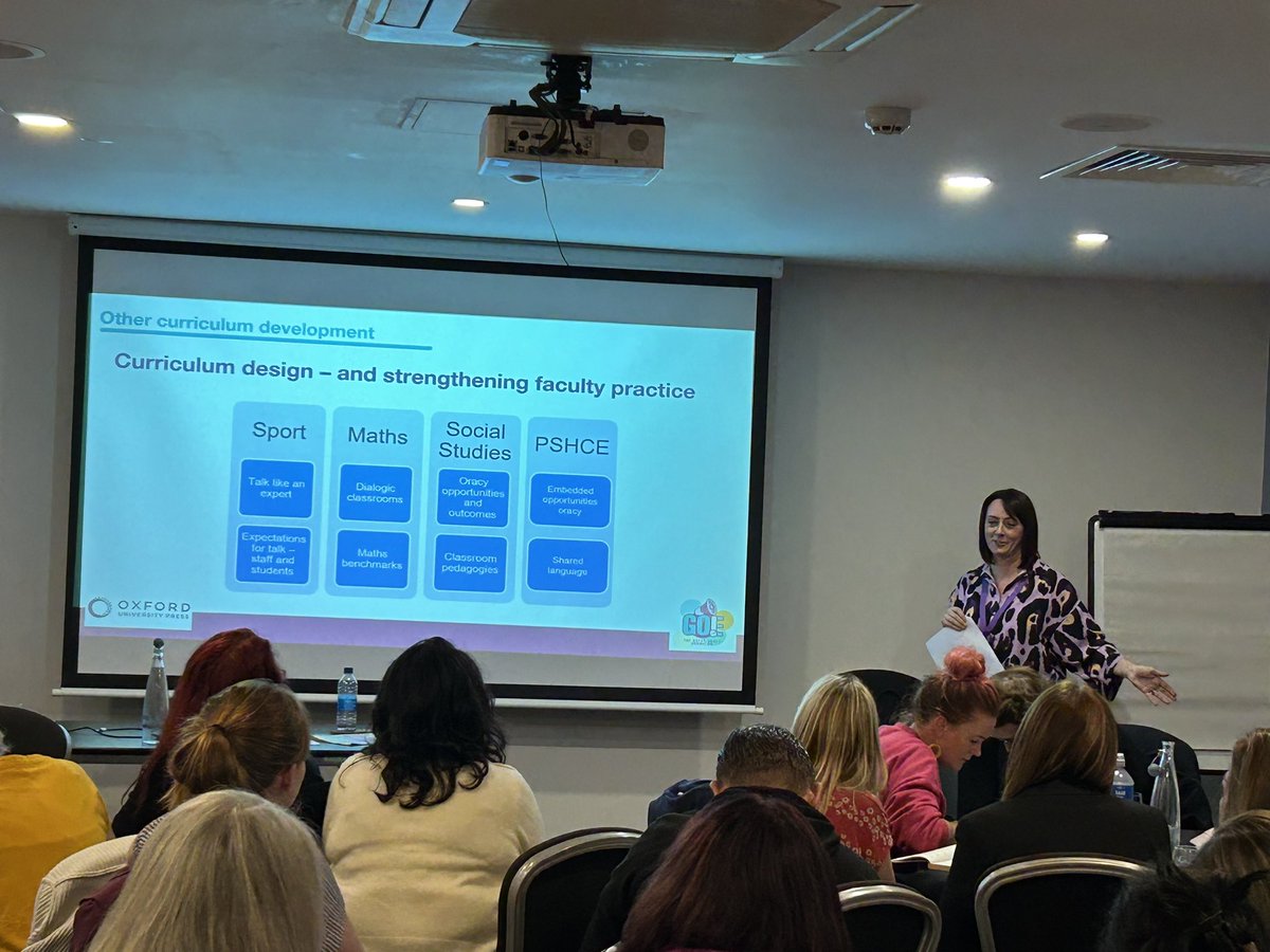 MrOxfordMaths's tweet photo. So pleased to hear @Caludon Castle Secondary using our #TalkforMaths benchmarks (‘they’re brilliant’)
Shows how well the benchmarks apply across phases.
Love their strategy for identifying different oracy focus areas across the curriculum ⬇️⬇️🔥
@voice21oracy @OUPSecondary https://t.co/pwjDOMGSEi