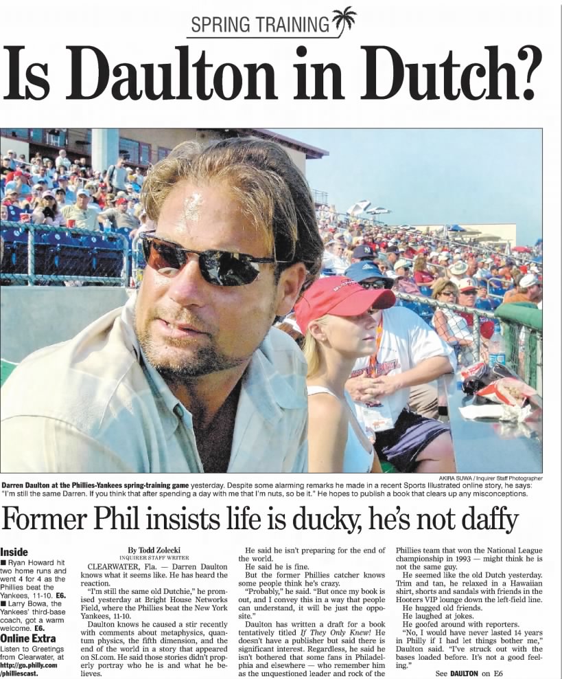 Today on Getting Spooked: Something a bit different to reflect the MLB postseason, an occulted baseball story that covers Phillies catcher Darren Daulton's metaphysical treatise, his struggles on and off the field, and the toxic chemicals that may have killed him. Link in bio.