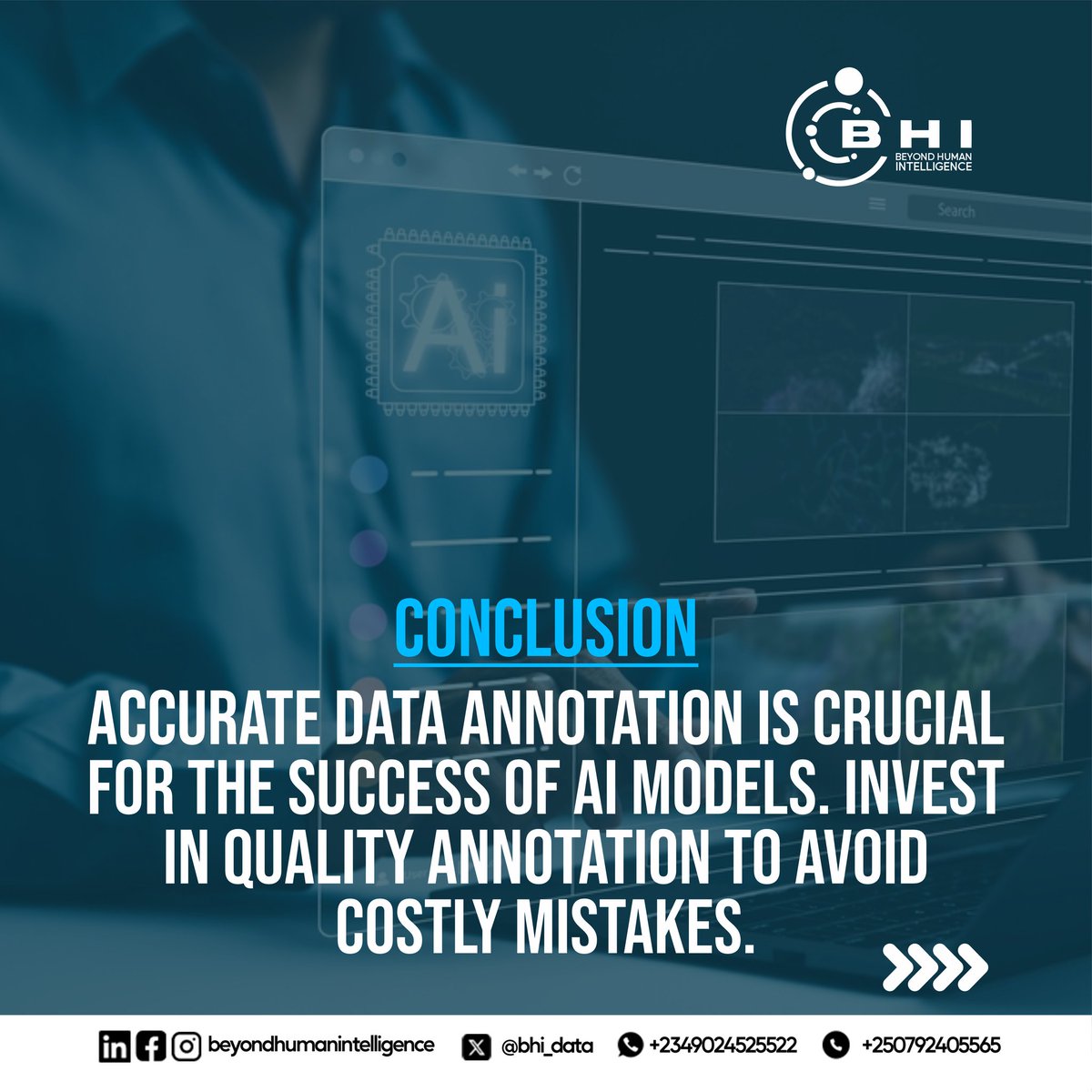 theofficialbhi's tweet image. Poor data annotation can derail even the most innovative AI models.”
#DataAnnotationServices #FacialRecognition #AI #DataQuality #AI #HealthcareAI #MachineLearning #SelfDrivingCars #DataAnnotation