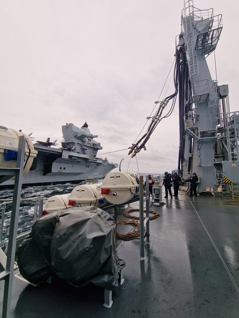 RFA Tidespring (@rfatidespring) on Twitter photo 39 000 tonnes of Auxiliary Oiler meets 65 000 tonnes of Flat Top. The skills our people have to make this happen 👌 <a href="/COMUKCSG/">UK Carrier Strike Group</a> <a href="/HMSPWLS/">HMS Prince of Wales</a>
#careersatsea #royalnavy #royalfleetauxiliary #strikewarrior24 39 000 tonnes of Auxiliary Oiler meets 65 000 tonnes of Flat Top. The skills our people have to make this happen 👌 <a href="/COMUKCSG/">UK Carrier Strike Group</a> <a href="/HMSPWLS/">HMS Prince of Wales</a>
#careersatsea #royalnavy #royalfleetauxiliary #strikewarrior24