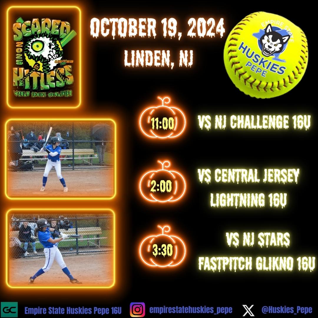 ESHuskies_Pepe's tweet photo. Heading to Linden, NJ this weekend for the Scared Hitless tournament!  Follow us on Game Changer. @EStateHuskies  @3N2Sports  #GDTBAH https://t.co/A7q6f2LLJT
