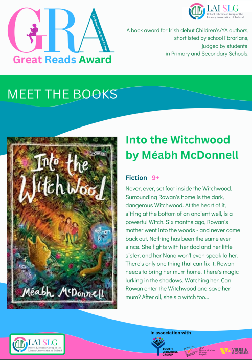 School Libraries Group, LAI (@slg_lai) on Twitter photo Next up is Into the Witchwood by <a href="/meabhmcdonnell/">Méabh McDonnell</a>. A Great #Fiction Read for upper Primary / Lower Post-Primary
#GRAIrl #GreatReadsAward 7/10 Next up is Into the Witchwood by <a href="/meabhmcdonnell/">Méabh McDonnell</a>. A Great #Fiction Read for upper Primary / Lower Post-Primary
#GRAIrl #GreatReadsAward 7/10