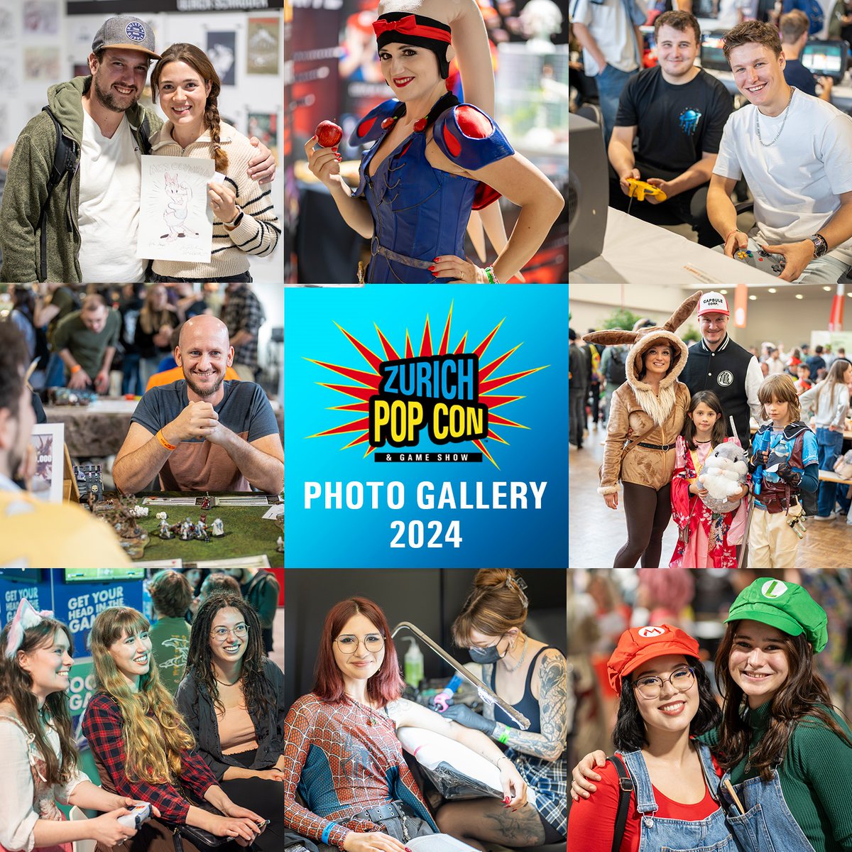 Experience the best moments of ZURICH POP CON &amp; Game Show 2024 all over again by checking out our festival gallery! ✨ 

Thank you all for making this weekend unforgettable!

zurichpopcon.ch/en/2024