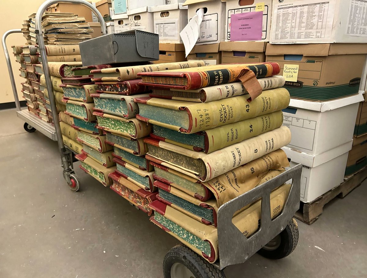 cservin's tweet photo. What's next for preserving Arizona's State Archives physical records in the digital age? https://t.co/g4JbVHy1iS https://t.co/7C238Lwi5U