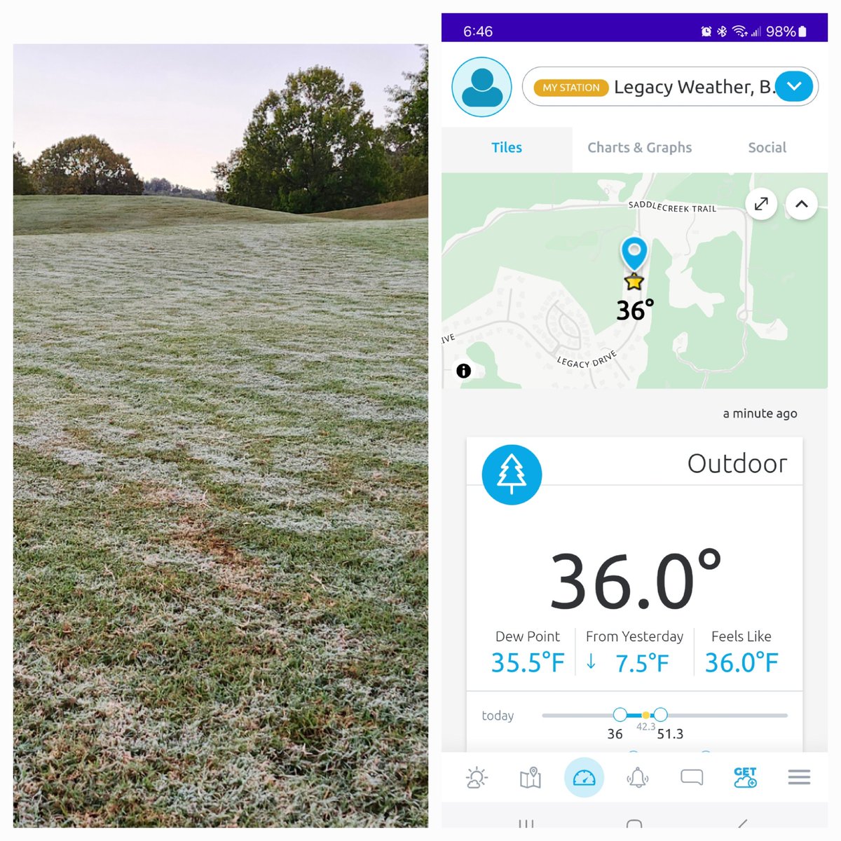 standardkev's tweet image. @spann First frost of the season on #TheLegacyCourse at Greystone!