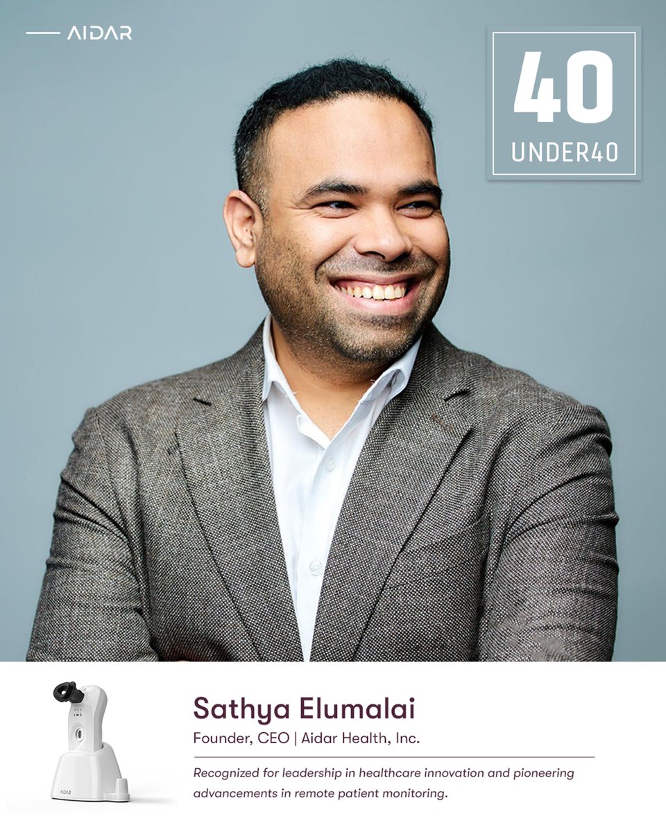 Sathya Elumalai (@sathyaelumalai) on Twitter photo Honored and humbled to be selected as one of Baltimore Business Journal’s 40 Under 40! It’s truly inspiring to be among such incredible individuals, and I’m especially proud to represent the healthcare community on this prestigious list. <a href="/AidarHealth/">Aidar Health</a> <a href="/startuphealth/">StartUp Health</a> <a href="/HLTHEVENT/">HLTH</a> Honored and humbled to be selected as one of Baltimore Business Journal’s 40 Under 40! It’s truly inspiring to be among such incredible individuals, and I’m especially proud to represent the healthcare community on this prestigious list. <a href="/AidarHealth/">Aidar Health</a> <a href="/startuphealth/">StartUp Health</a> <a href="/HLTHEVENT/">HLTH</a>