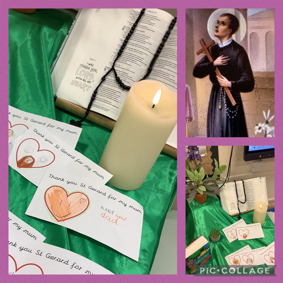 St Gerard, our school saint, has his feast day today. During Class 3 Prayer and Liturgy we thanked God for our own mum’s as God worked through Gaerard’s prayers with mothers. #StGerardsPrayerandLiturgy #StGerardsRE