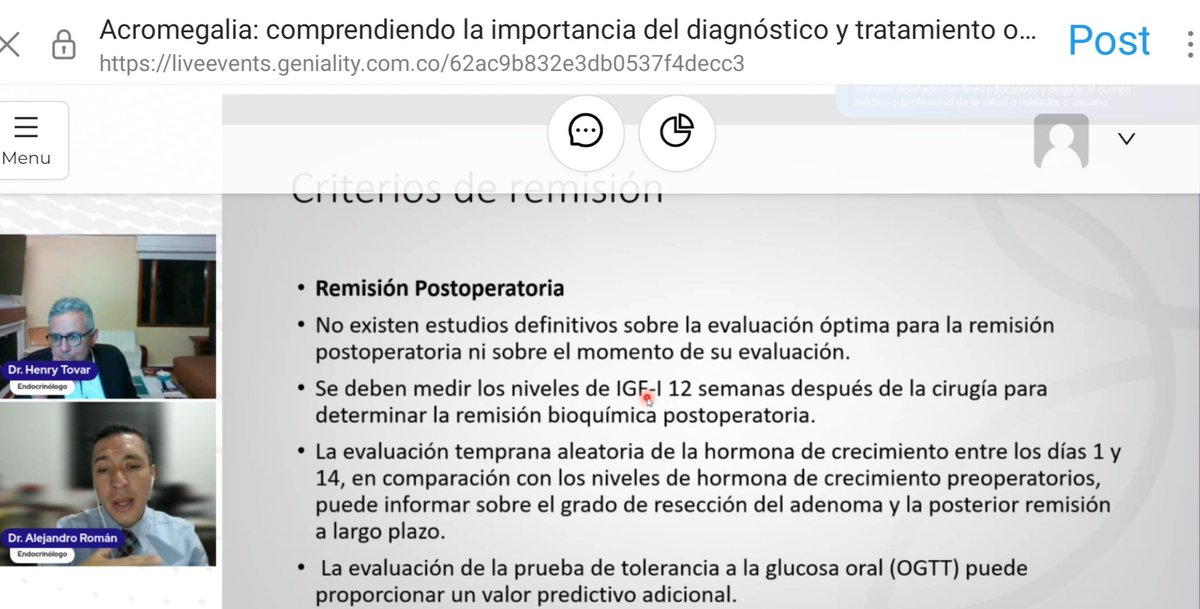 magraziagirone's tweet photo. @ENDOCRINO_COL @alejoromanmd Muy interesantes  Criterios de #Remision en #Acromegalia con @alejoromanmd y #HenryTovar  de @ENDOCRINO_COL Como mantener
#IGF-I ? #acromegaly @drfherediaz 
@rafael52987 @dremarquezr 
@endocatracha @Marta_Araujo_C 
@giustina_andrea @PituitarySoc 
@NoInvisibles @Acromegalia_Esp https://t.co/frx9Ee9XeA