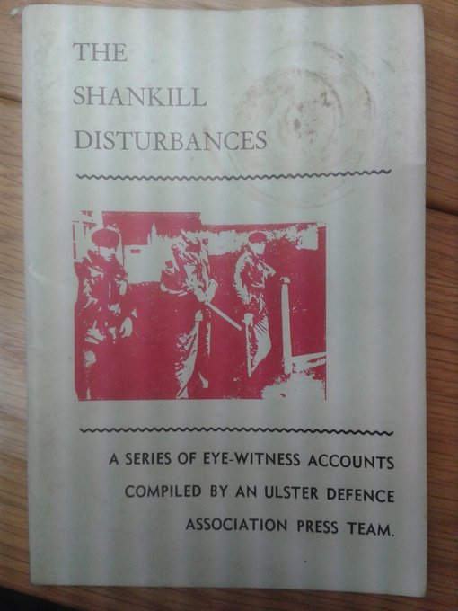 MrOwens212's tweet photo. The recent death of war criminal Mike Jackson should remind us not only of #BloodySunday and #BallymurphyMassacre but also of the #ShankillTwo. A big thank you to Iain at Balaclava Street for photographing this contemporary booklet
๐งต https://t.co/qTyzlipy7t