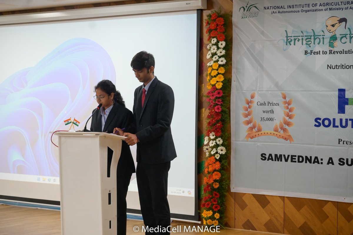 ABC_MANAGE's tweet photo. Samvedna - The Sustainable Case Study Challenge! 🌍

Supported by Harvest Plus Solutions, this impactful competition took place on 15th September at the MANAGE, Hyderabad campus https://t.co/imNHjEpv9b