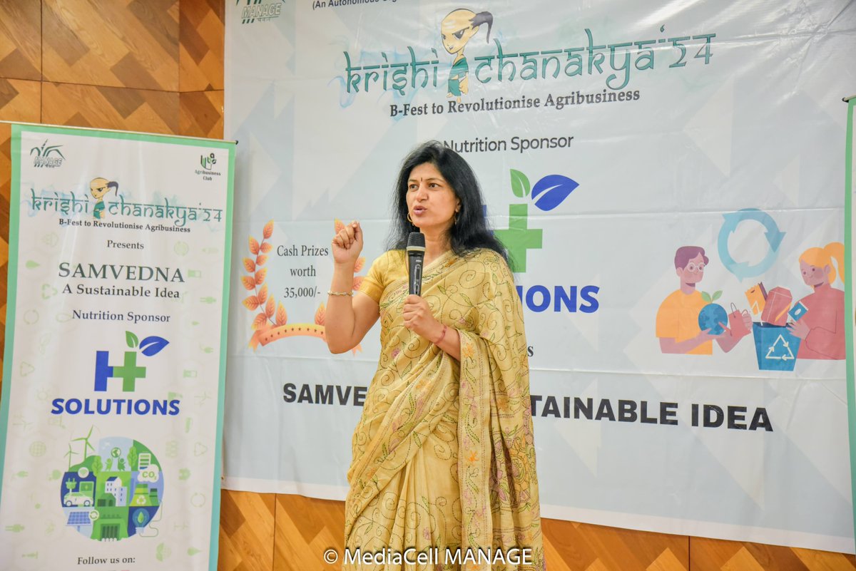 ABC_MANAGE's tweet photo. Participants of Samvedna, stepped into the realm of sustainable innovation, where brilliant minds tackled pressing the environmental and social challenges. Participants and Audience witnessed a heartly discussion on ideas and strategies that will drive positive change 🌱💡 https://t.co/UEhRcugjKD