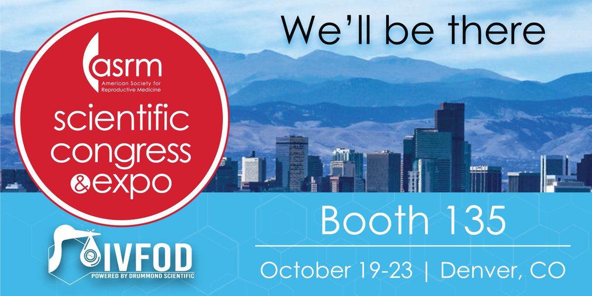 We're thrilled to be part of #ASRM2024 from October 19-23 in Denver! Make sure to stop by and say hi at the IVF On Demand booth (booth #135).
