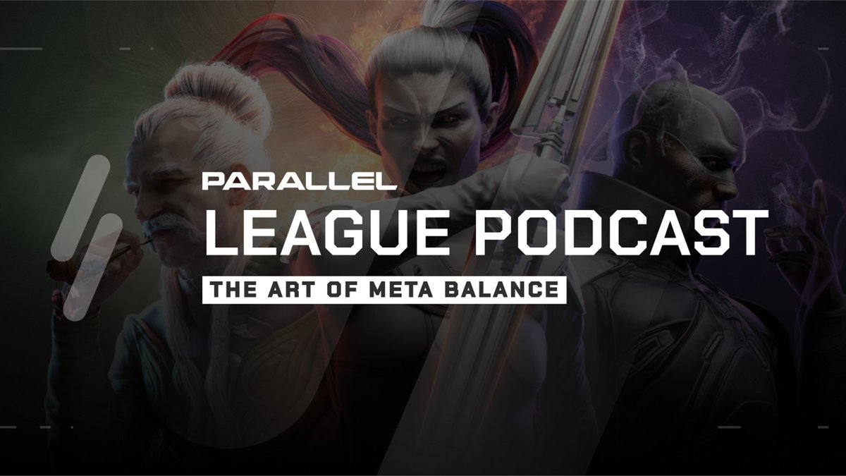 Parallel_League's tweet photo. This week on the @ParallelTCG League Podcast - @Alliestrasza and @mookah_f are joined by Parallel Senior Game Designer @andrewveen to talk about card design and meta balancing.

📺 YouTube & YouTube Music: https://t.co/ucU0qdqnb8

🎧Spotify: https://t.co/bKmmmLy2ku

🍎Apple https://t.co/8XBzIxr5b2