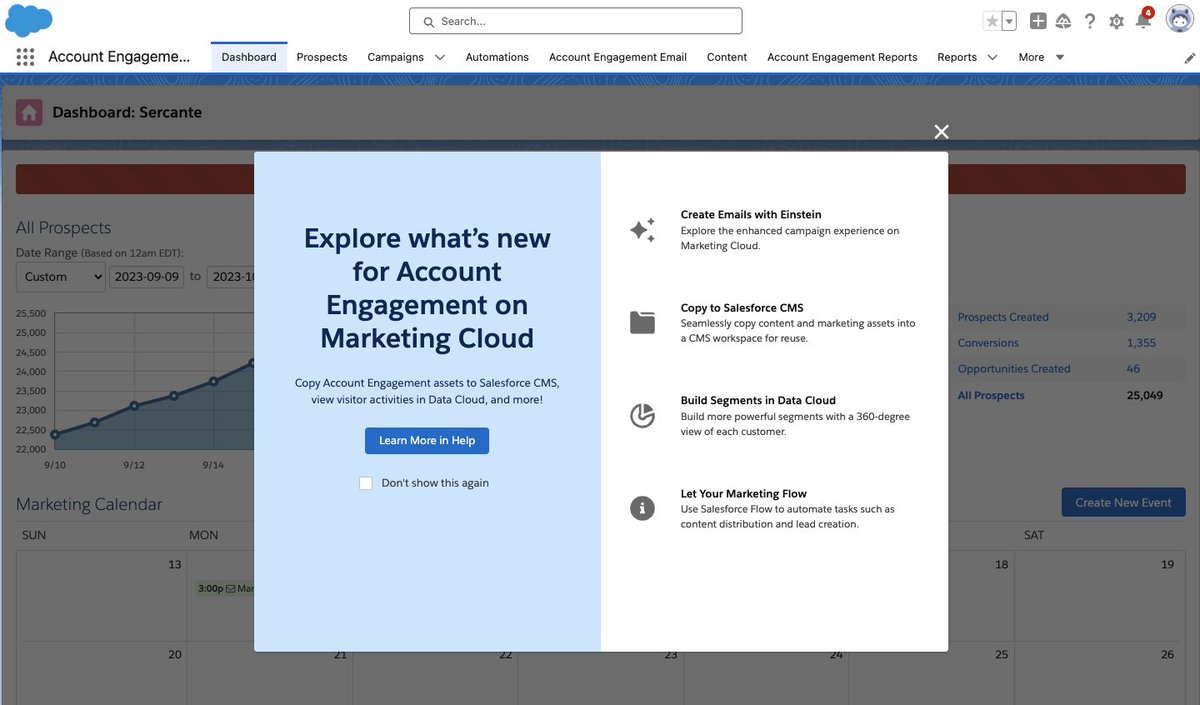 As of today, Pardot customers get access to some 🔥🔥🔥 new, next-gen features FREE OF CHARGE.

It's goes by many names, but I call it "Marketing Cloud on Core."

Learn how to activate the new tooling at <a href="/SercanteLLC/">Sercante LLC</a>'s webinar next week! sercante.com/webinar/unlock…