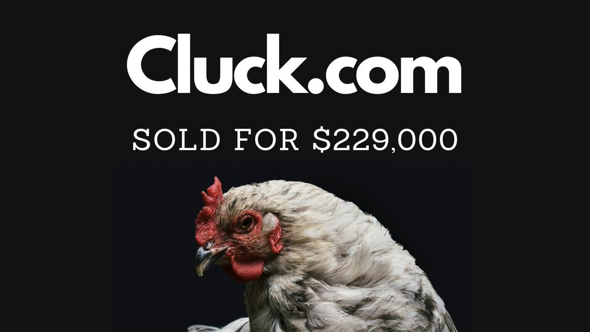 NameBio's tweet image. Yesterday saw $623k in domain name sales including:

$229,000 Cluck․com
$29,888 LandOfTomorrow․com
$6,000 MyShelf․com
$5,000 Sands․vc
$4,000 ZooZoo․com
$3,380 Russia․ai

Full list 👉 namebio.com/daily

#Domains
