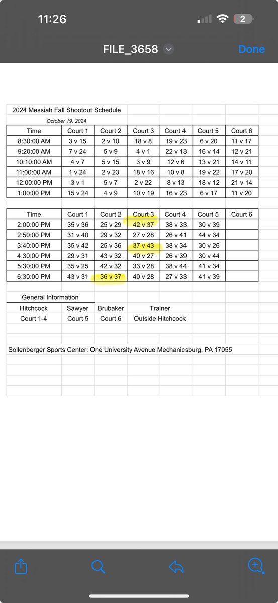 Landon Somerville (@landonsomervil3) on Twitter photo Hi Coaches,
I wanted to let you know that I'll be playing at the Messiah University Fall Shootout this Saturday. Here’s my schedule. I hope you can make it to see me play!
Court 3 <a href="/2pm/">Two O'clock</a>
Court 3 <a href="/3/">Blair</a>:40pm
Court 2 <a href="/6/">Adrián Lamo</a>:30pm
<a href="/KevinMoses38/">Kevin Moses LLC</a> <a href="/pr0ia/">Aaron Proia</a> <a href="/houston_wilson1/">Houston Wilson</a> <a href="/caadvantage_mb/">mb_caadvantage</a> Hi Coaches,
I wanted to let you know that I'll be playing at the Messiah University Fall Shootout this Saturday. Here’s my schedule. I hope you can make it to see me play!
Court 3 <a href="/2pm/">Two O'clock</a>
Court 3 <a href="/3/">Blair</a>:40pm
Court 2 <a href="/6/">Adrián Lamo</a>:30pm
<a href="/KevinMoses38/">Kevin Moses LLC</a> <a href="/pr0ia/">Aaron Proia</a> <a href="/houston_wilson1/">Houston Wilson</a> <a href="/caadvantage_mb/">mb_caadvantage</a>