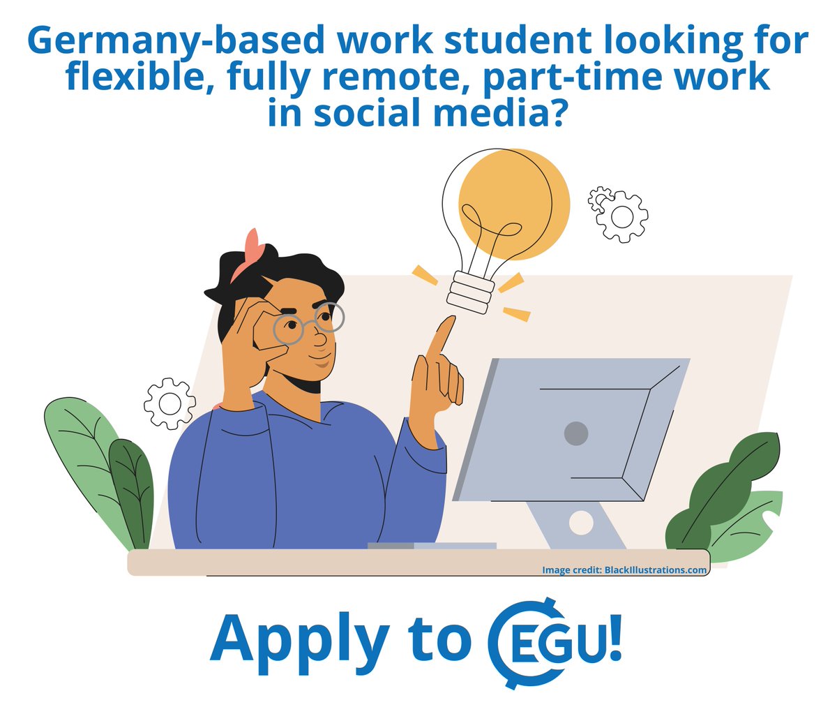 EuroGeosciences's tweet photo. Are you a full-time student based in Germany looking for #FlexibleHours #PartTime #remote work helping a non-profit #geoscience organisation run their #SocialMedia? Come work with us at EGU! #workstudent #werkstudent #scicomm
Apply by FRIDAY 18 October: https://t.co/lM1BoAfpOX https://t.co/8pbHmTd19B