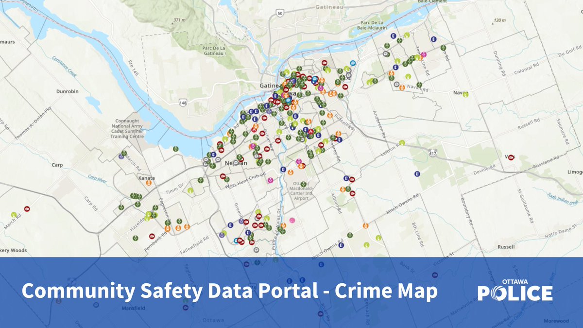 OttawaPolice's tweet photo. Explore the Ottawa Police’s Crime Map via the Community Safety Data Portal.

The Crime Map offers valuable insights into crime trends across the City.

To access the Crime Map: https://t.co/baYHaXMRA6

#DataDrivenOPS #Ottawa #OttawaPolice #CommunitySafety https://t.co/nmCquas2fe