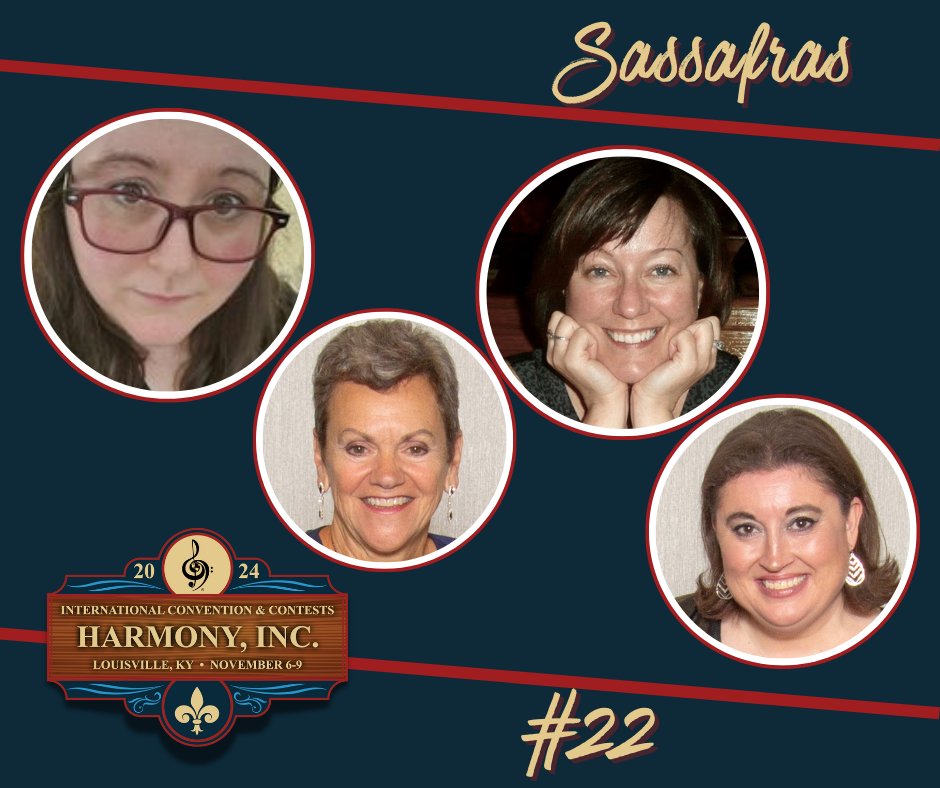 Another new exciting newcomer at IC&amp;C hails from Area 3. Representing the Liberty Belles, please welcome contestant #22, Sassafras!

For more info about convention, visit harmonyinc.org/ICC
#HILouisville #ICC2024