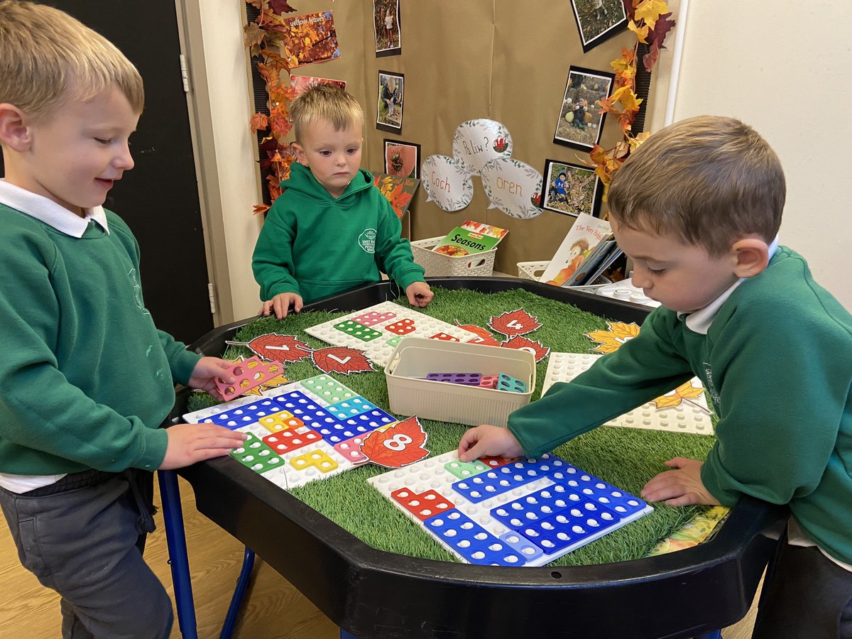 We’re working hard at practising our numbers with Numicon. <a href="/StMarysCIW/">St Mary's Church in Wales Primary School, Brynmawr</a>