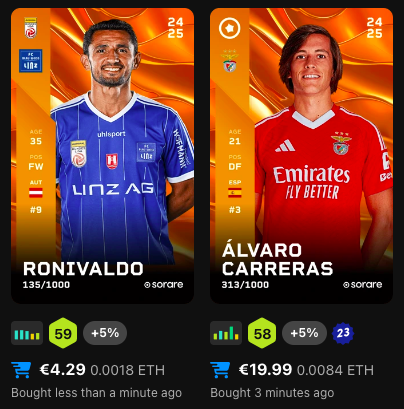 LA PAIE <a href="/Predictorfy/">Predictorfy</a> EST TOMBÉE !

Comme prévu, j'utilise 100% de la com pour acheter des cartes qui partiront en giveaway à des subs à ma chaîne Twitch.tv/Jobznt23 au prochain live de vendredi 🔥

Ronivaldo aka le 🐐 de Linz et Carreras la pépite latéral gauche de Benfica !