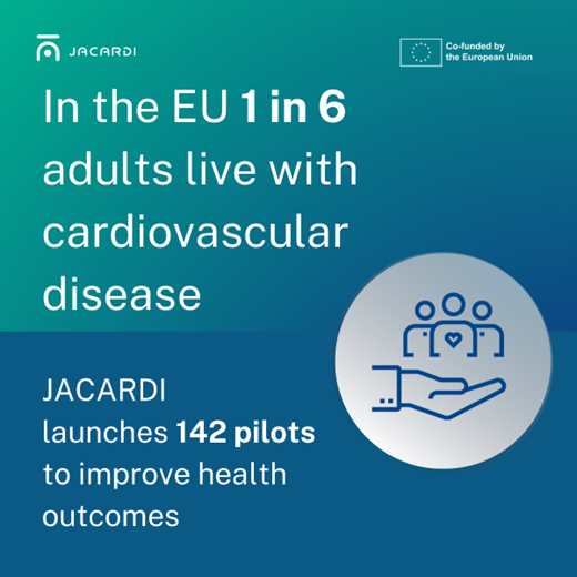 🛑Nell'UE una persona su 6 ha una malattia cardiovascolare. Sono già 142 i progetti pilota per  prevenzione e gestione di diabete e Cvd grazie al progetto JACARDI. Le 76 istituzioni coinvolte  si riuniscono oggi e domani a Parigi.  Scopri di più tinyurl.com/wzdubs9e