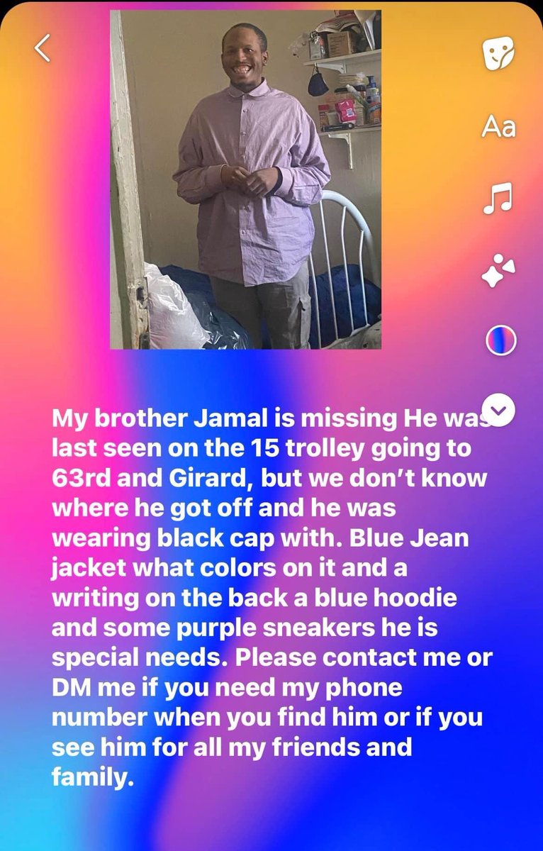 YarnJones's tweet photo. If you are in Philadelphia please keep your eyes open for this young man. He is non-verbal and can be easily frightened. He has been missing since Monday. #MissingPerson #AutismAwareness #Philadelphia https://t.co/UHSilgo8qw