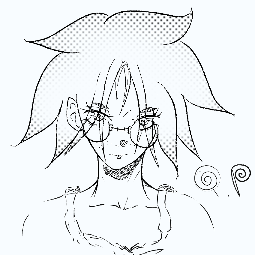 #oc #ocart one of the many early versions of a character called Agate 🟪