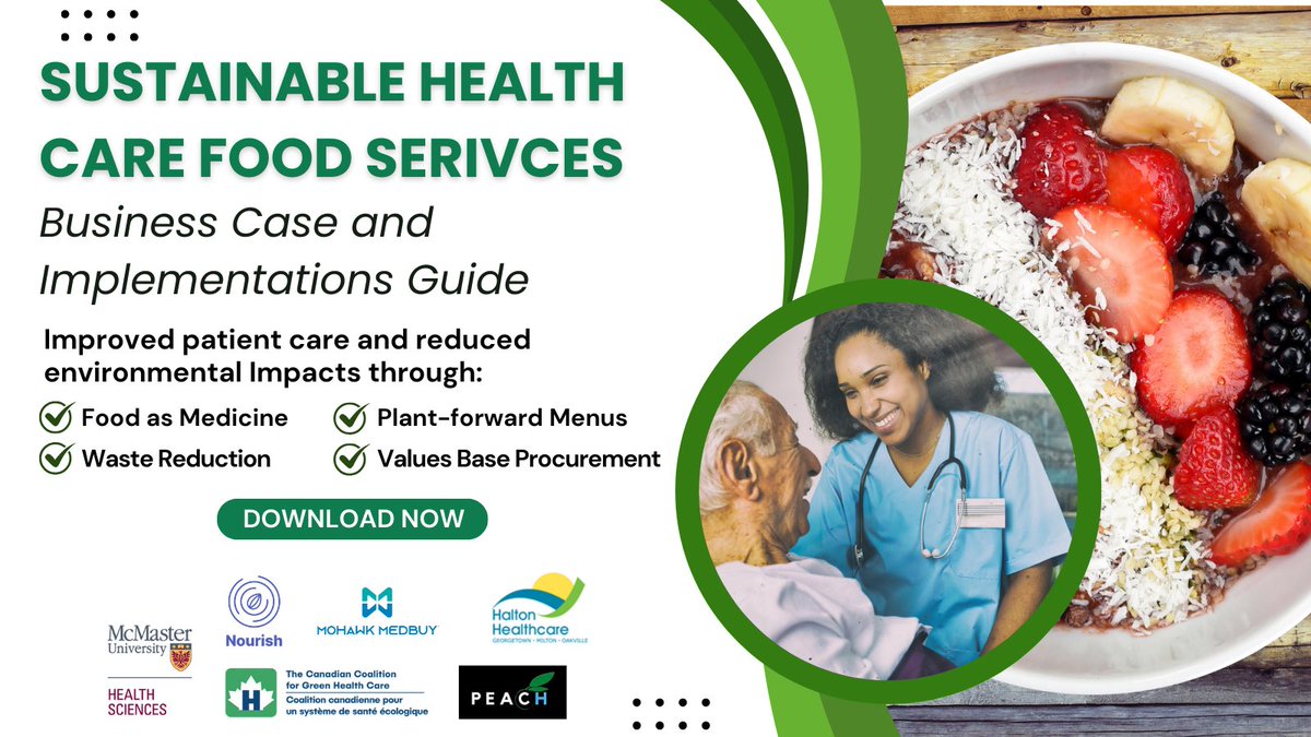 🌎In celebration of #WorldFoodDay, we are thrilled to announce the release of our new sustainable health care food systems Business Case &amp; Implementation Guide, crafted with the expertise of multiple organizations. 

🔗Read more: tinyurl.com/mt6ujwcp 

#SustainableHealthcare