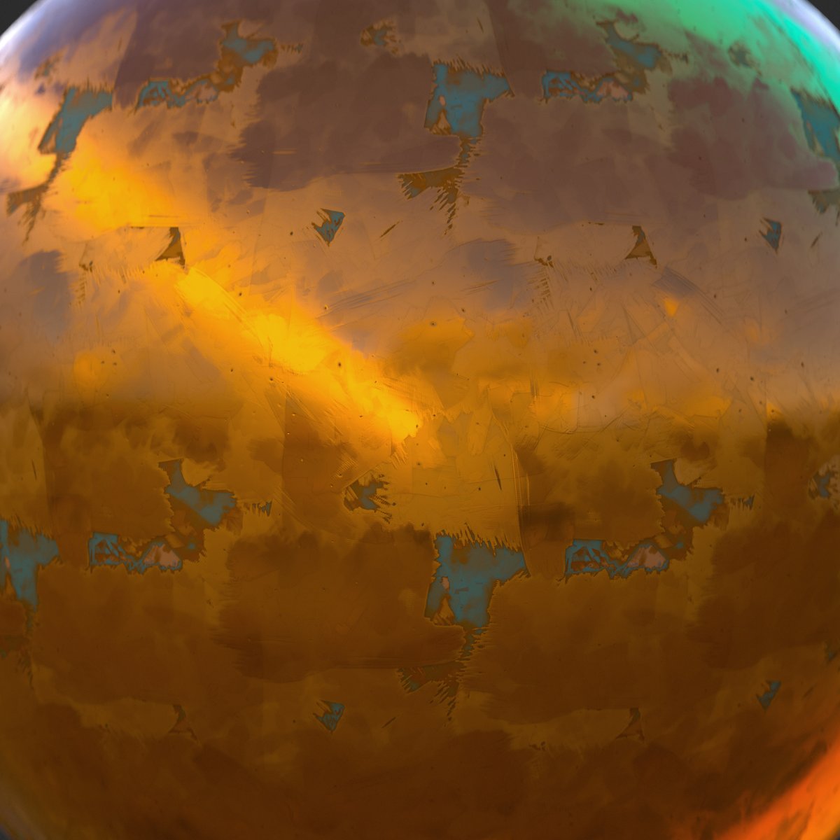 80Level's tweet image. .@kill_el_butcher told us how he created the Stylized Brush Stroke Copper Material using the Atlas Splitter node in @Substance3D Designer, showcasing how lighting enhances its appearance.

Read the interview: 80.lv/articles/creat…

#substance3d #substancedesigner #materials