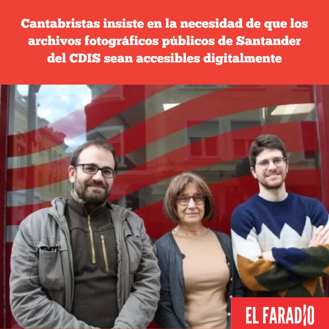 elfaradio's tweet photo. Cantabristas insiste en la necesidad de que los archivos  fotográficos públicos de Santander del CDIS sean accesibles digitalmente
https://t.co/GWt88T4Tl9
#Santander #CDIS #Cantabristas https://t.co/tqMU3Zy9gM