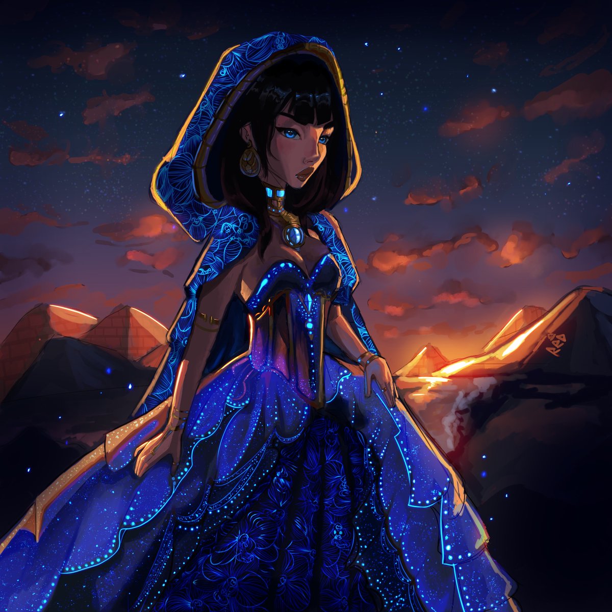 MagicalArtRed's tweet photo. This ended up being my biggest piece ever, after 11 h and 30m and many blisters, its finally done! An Egyptian Princess turned into an Egyptian goddess ✨

App: Procreate

#artist #art #procreate #procreateart #artgallery #artcommunity #underratedartist #fyp #viral #fantasyart https://t.co/QkJaG128Ok